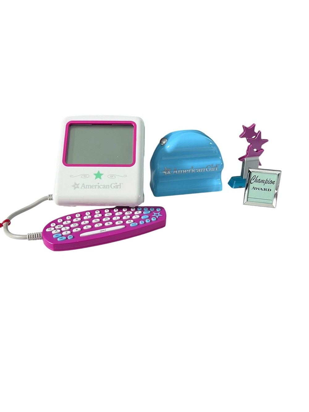 American Girl Doll Computer Set Monitor Tower Mouse Keyboard Disk Retired
